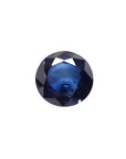 2.39 ct. Loose round cut blue sapphire Sri Lanka, upside position table and crown visibles
