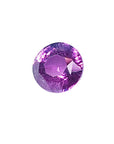 2.00 ct. loose round cut natural pink sapphire left side position table and crown visibles