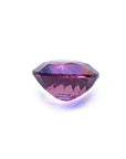 2.00 ct. loose round cut natural pink sapphire underside view girdle and pavilion visibles