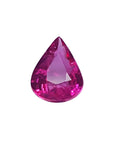 Sparkling 1.09 carat loose natural Burmese ruby, pear shape, medium red color.