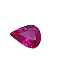 Sparkling 1.09 carat loose natural Burmese ruby, pear shape, medium red color.