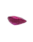 Loose natural Burmese ruby pear cut 1.09 carat, underside girdle and pavilion are visibles