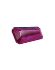 Deep red, tapered baguette cut natural loose Burma ruby, 1.07 ct.