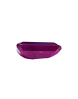 Natural loose ruby tapered baguette cut Burma gemstone 1.07 ct. underside girdle and pavilion visibles