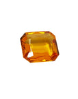 2.96 ct. Loose Natural Sapphire Yellow Madeira Emerald cut Vibrant Intense Color