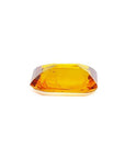 2.96 ct. loose natural yellow Madeira sapphire, radiant cut, vibrant even color.