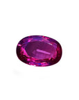 Loose natural pink sapphire oval cut from Sri Lanka, sparkling medium pink color intense brilliance and cristalline.
