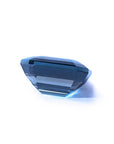 3.53 ct GIA certified natural greenish-blue sapphire, loose rectangular emerald cut.