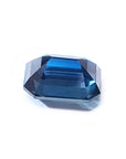 3.53 ct GIA certified natural greenish-blue sapphire, loose rectangular emerald cut.