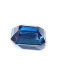 3.53 ct. GIA Certified Natural Loose Sapphire Intense Blue Greenish Color Emerald cut