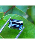 3.90 ct. untreated GIA Certified loose Sapphire Blue Changing to Purple Color Emerald-cut