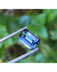3.90 ct. untreated GIA Certified loose Sapphire Blue Changing to Purple Color Emerald-cut