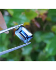 3.90 ct. untreated GIA Certified loose Sapphire Blue Changing to Purple Color Emerald-cut