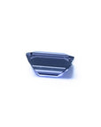 3.90 ct untreated GIA certified sapphire, rectangular emerald-cut, blue changing to purple.