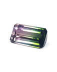 The left-side profile in this watermelon tourmaline sows the topside and a partial part of the girdle,
