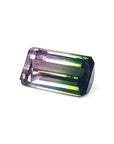 The left-side profile in this watermelon tourmaline sows the topside and a partial part of the girdle,