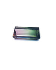 3.20 ct. loose Brazilian watermelon tourmaline gemstone with strong green and soft pink hues.