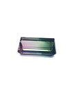 3.20 ct. loose Brazilian watermelon tourmaline gemstone with strong green and soft pink hues.