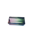 3.20 ct. loose Brazilian watermelon tourmaline gemstone with strong green and soft pink hues.