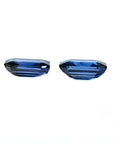 2.09 Carats Natural Blue Sapphires Matching Pair Emerald-cut for Earrings