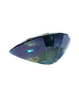 3.22 ct. pear-shaped Australian blue sapphire with deep blue-green hues.