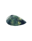 3.22 ct. loose Australian blue sapphire pear shaped, upside down exposing pavilion