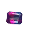 Natural watermelon tourmaline, 3.55 ct, with vibrant red, mint, and greenish-blue hues.