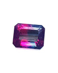 Natural watermelon tourmaline, 3.55 ct, with vibrant red, mint, and greenish-blue hues.