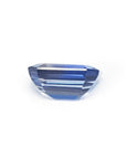 Sparkling 1.31 ct natural loose blue sapphire, medium color, radiant cut.