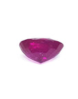 2.12 carat loose natural ruby, oval cut, rich red medium deep sparkling color.
