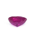 2.12 carat loose natural ruby, oval cut, rich red medium deep sparkling color.