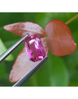GIA certified loose natural pink sapphire vibrant intense pink color, nicer in person.