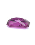 GIA certified 1.38 ct purplish pink sapphire, modified fancy emerald-cut.