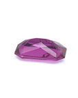 GIA certified 1.38 ct purplish pink sapphire, modified fancy emerald-cut.