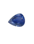3.67 ct. natural deep blue pear-cut sapphire gemstone with brilliant facets.