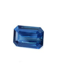 GIA-certified natural loose sapphire, emerald cut, sourced from Sri Lanka.