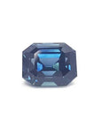 Natural sapphire untreated GIA certified emerald-cut 4.52 ct., front side position table and crown visibles