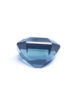 Natural sapphire untreated GIA certified emerald-cut 4.52 ct., underside girdle and pavilion visibles
