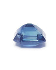 4.52 ct untreated deep blue-green sapphire with a rectangular emerald cut.