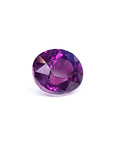 2.59 ct natural pink sapphire, oval cut, intense vivid deep purple-pink color with strong sparkle.