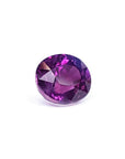 2.59 ct natural pink sapphire, oval cut, intense vivid deep purple-pink color with strong sparkle.
