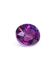 2.59 ct natural pink sapphire, oval cut, intense vivid deep purple-pink color with strong sparkle.