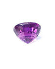 2.59 ct natural pink sapphire, oval cut with intense vivid purple-pink color and sparkle.