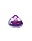 2.59 ct natural pink sapphire, intense vivid purple-pink oval cut gemstone.