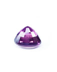 2.59 ct natural pink sapphire, intense vivid purple-pink oval cut gemstone.