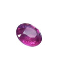 1.64 carat natural loose ruby with a vibrant medium red, round cut, and brilliant sparkle.