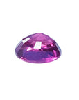 Loose natural ruby round cut 1.64 carat Sri Lanka, upside down pavilion exposed