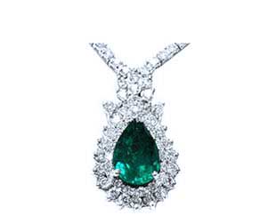 Necklaces genuine Colombian emerald jewelry