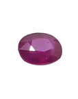 1.59 carat natural Burma ruby, oval brilliant step cut, medium deep red, loose gemstone.