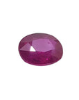 1.59 carat natural Burma ruby, oval brilliant step cut, medium deep red, loose gemstone.